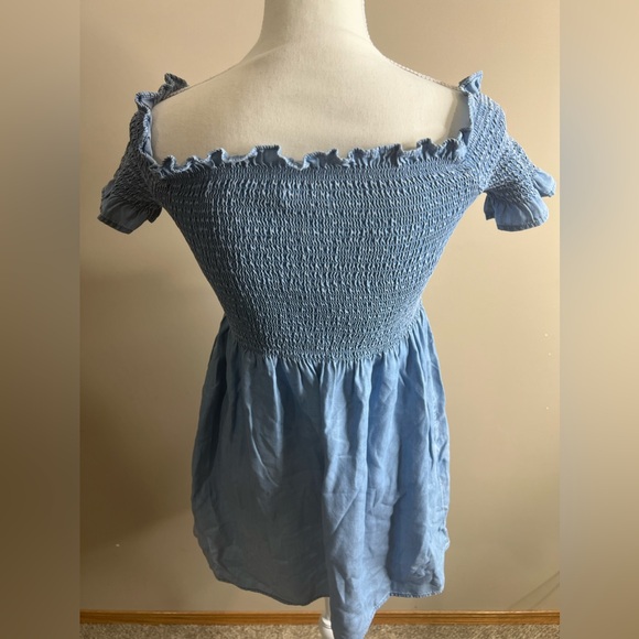 Nwt forever 21 woven denim dress size small - Picture 9 of 12